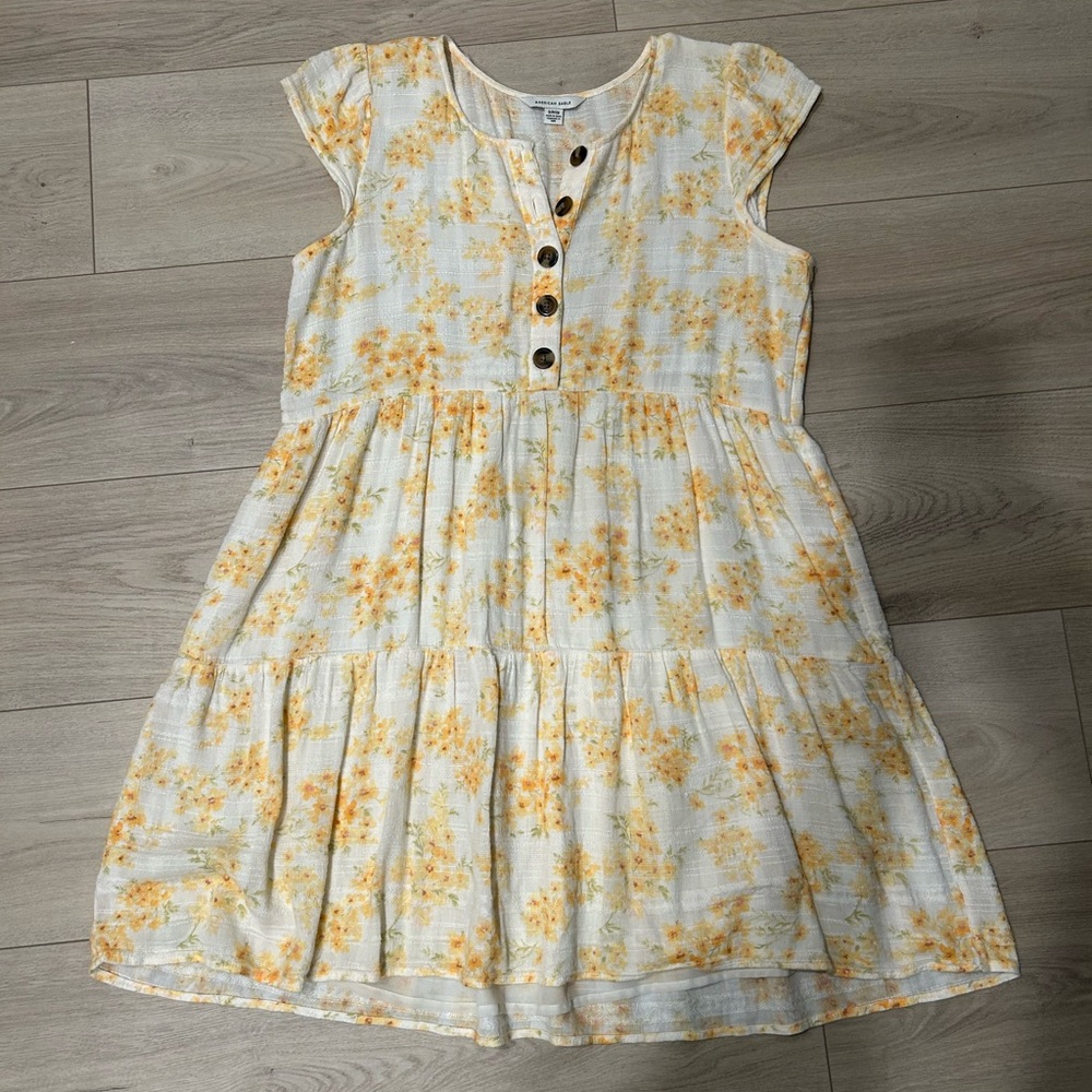 American Eagle Outfitters Yellow Floral Dress, Women’s Size S